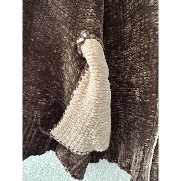 Anthropologie Moth Chenille Cardigan Women’s XS Green Open Front Cozy Pockets - Picture 5 of 16